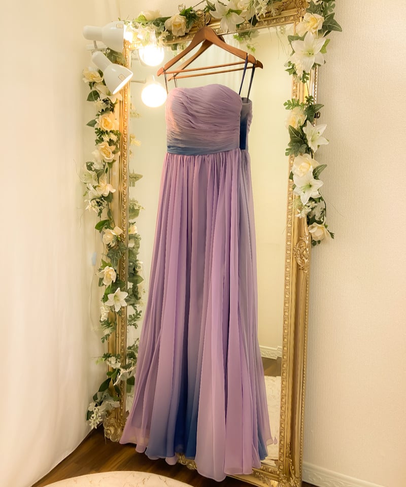 【Rene】カタログ掲載＊TISSUE社　グラデーションドレス　ワンピース　34 Rene】カタログ掲載＊TISSUE社 グラデーションドレス ワンピース 34