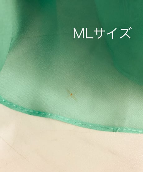 ビジュー Vネック シフォンドレス　ミントグリーン　Mサイズ、MLサイズ