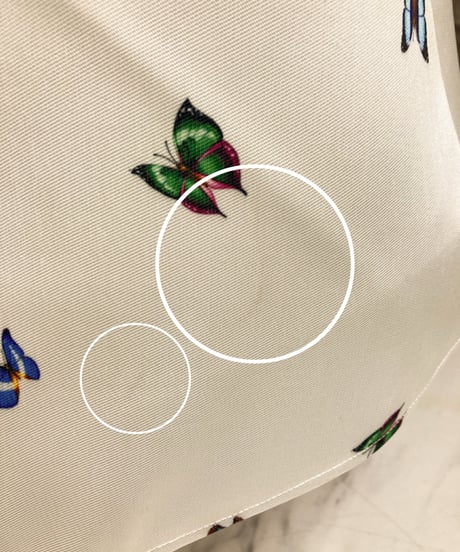 ホルター風 カラフルプリント サテンドレス ホワイト MLサイズ