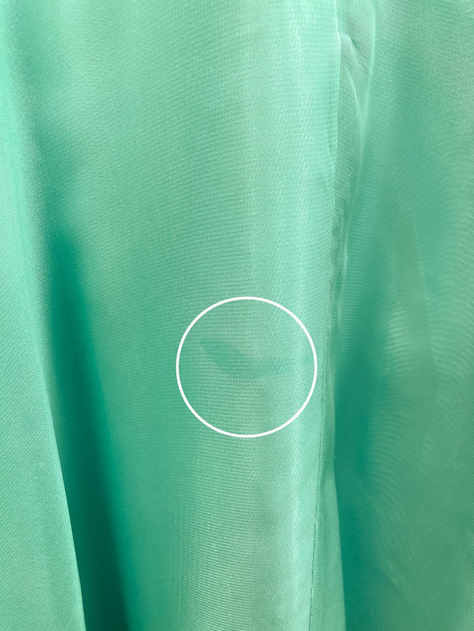 ビジュー Vネック シフォンドレス ミントグリーン | Sharon