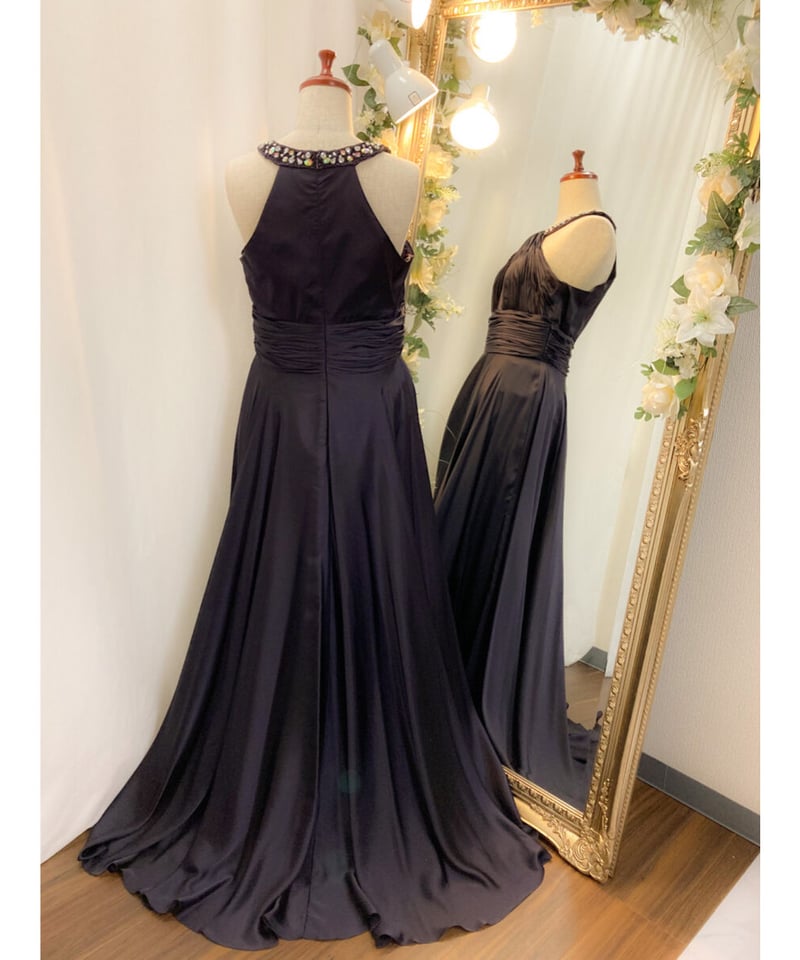 期間限定*ビジュー×アメリカンスリーブドレス グレープ | Sharon Style