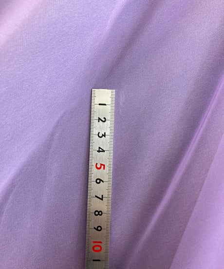 シンプルAライン シフォン グラデーションドレス　ラベンダー×ネイビー