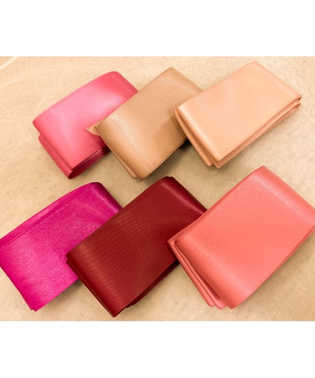 高級感 ピンクサッシュベルト W65〜95cm 着物リメイク J70505 高級感