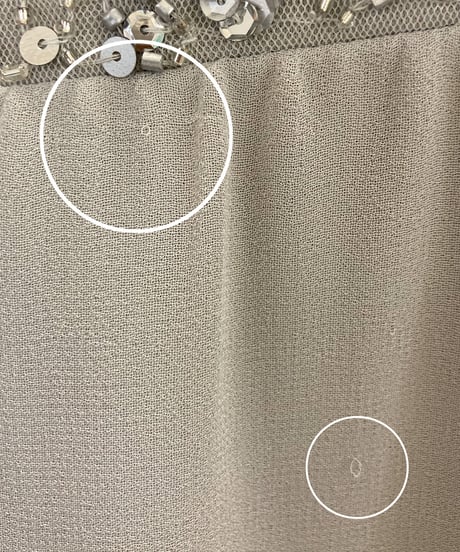 シフォンプリーツAラインドレス　シルバーグレー