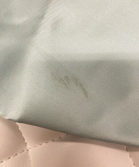 ツイルプリント Hight &Lowドレス　ホワイト×スカイブルー　Lサイズ