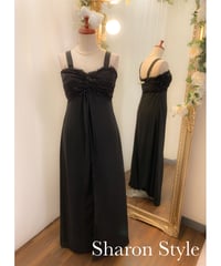 ワイドストラップクラシカル 2wayドレス　ブラック　Lサイズ