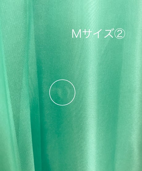 ビジュー Vネック シフォンドレス　ミントグリーン　Mサイズ、MLサイズ