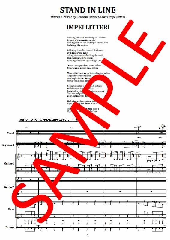 Impellitteri スコア インペリテリ 楽譜 ギタースコア 6冊セット original