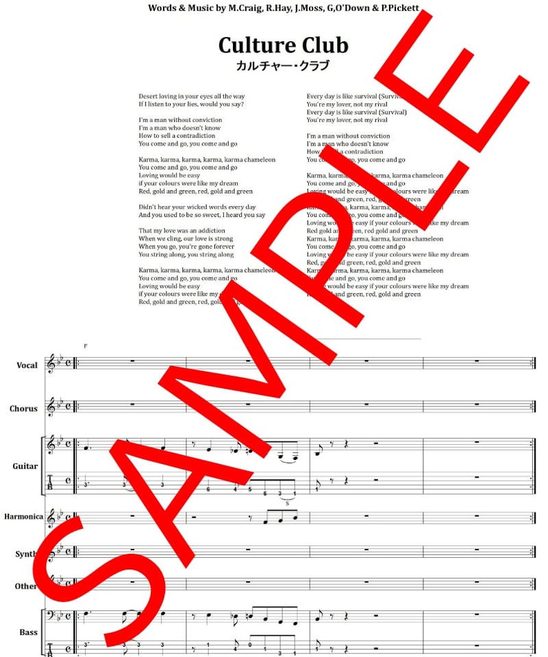 カルチャー・クラブ(CULUTURE CLUB) / カーマは気まぐれ(KARMA CHAME