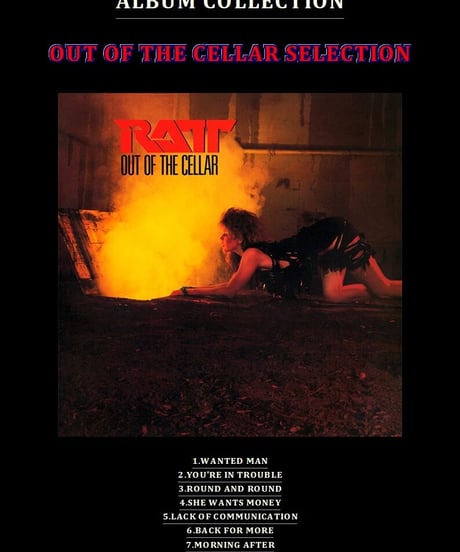 【9曲SET】RATT(ラット) / OUT OF THE CELLAR SELECTION バンドスコア from68