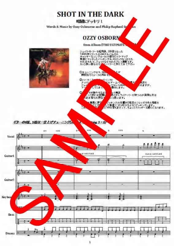 オジー・オスボーン( OZZY OSBOURNE) / SHOT IN THE DARK (暗
