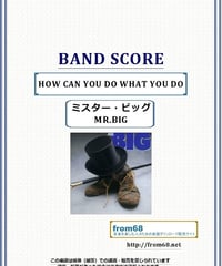 ミスター・ビッグ(MR.BIG)  / HOW CAN YOU DO WHAT YOU DO  バンド・スコア(TAB譜) 楽譜