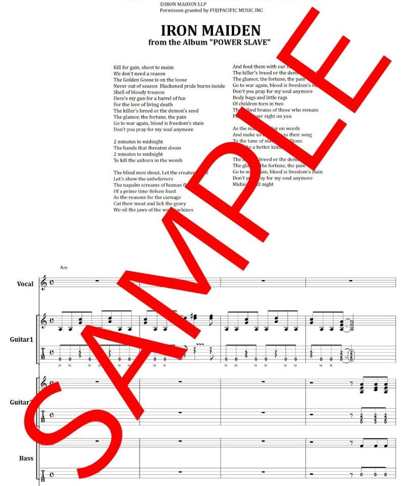 アイアン・メイデン (IRON MAIDEN) / 2 MINUTES TO MIDNIGHT