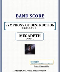 MEGADETH(メガデス) / SYMPHONY OF DESTRUCTION (狂乱のシンフォニー) バンド・スコア(TAB譜) 楽譜 from68
