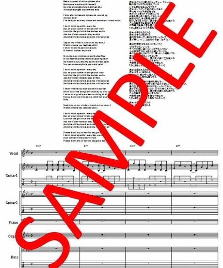 マルーン５(MAROON 5)  / SHE WILL BE LOVED  バンド・スコア(TAB譜) 楽譜