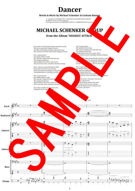 マイケル・シェンカー(MICHAEL SCHENKER) / ダンサー(DANCER