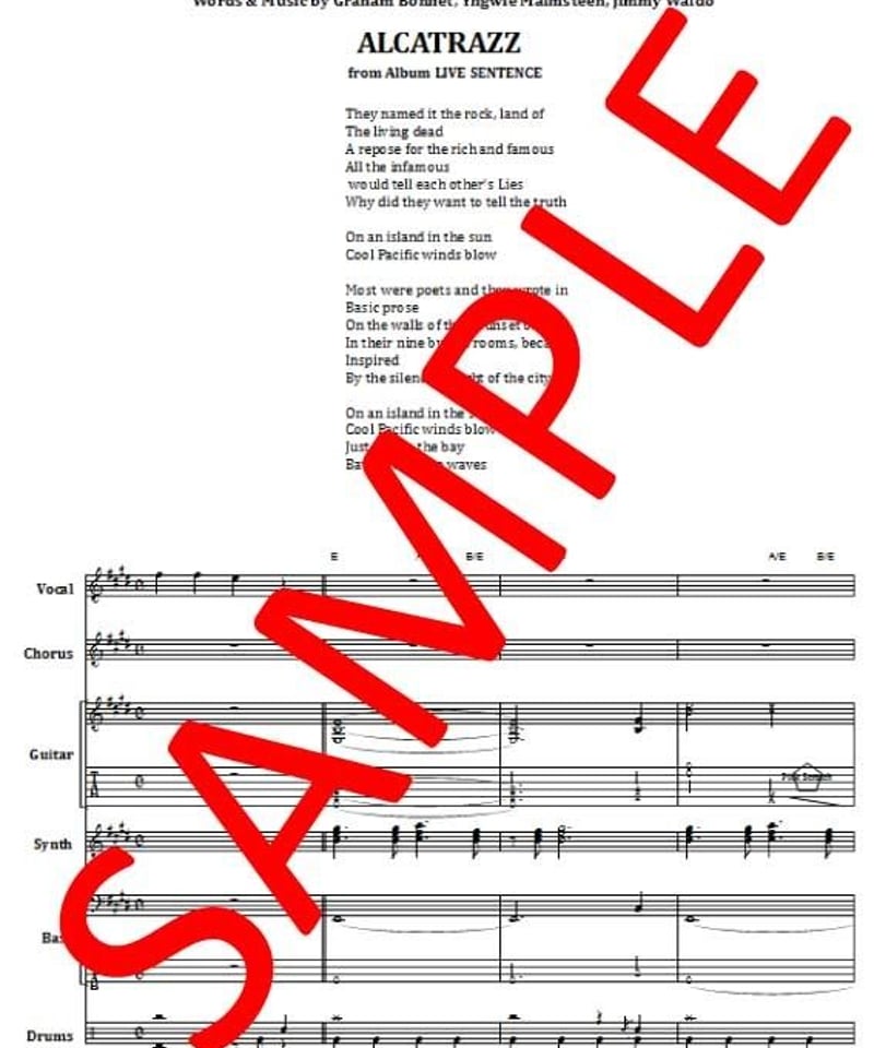 アルカトラス(ALCATRAZZ) / ISLAND IN THE SUN (LIVE) バ