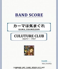 カルチャー・クラブ(CULUTURE CLUB) / カーマは気まぐれ(KARMA CHAMELEON) バンド・スコア(TAB譜) 楽譜 from68