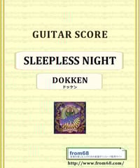 ドッケン(DOKKEN) / UNCHAIN THE NIGHT バンド・スコア(TAB譜)