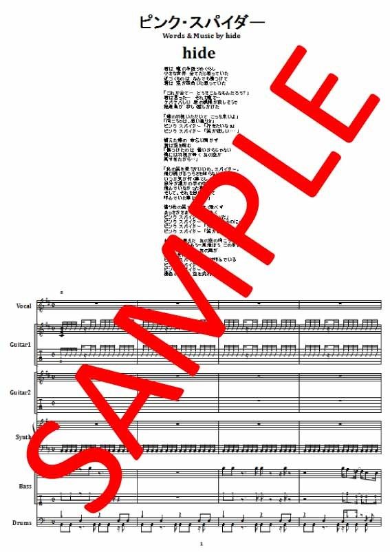 hide (hide with Spread Beaver) / ピンク スパイダー(PINK