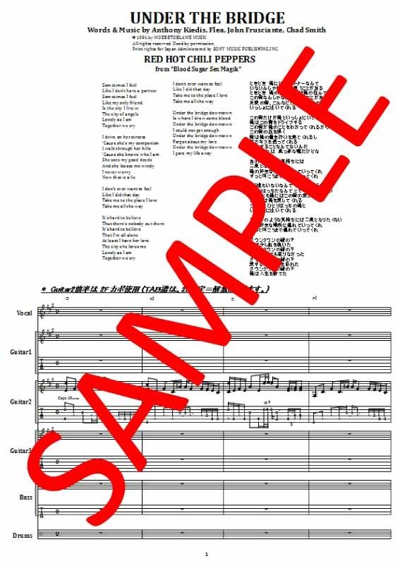 レッド・ホット・チリ・ペッパーズ(RED HOT CHILI PEPPERS) / アンダー