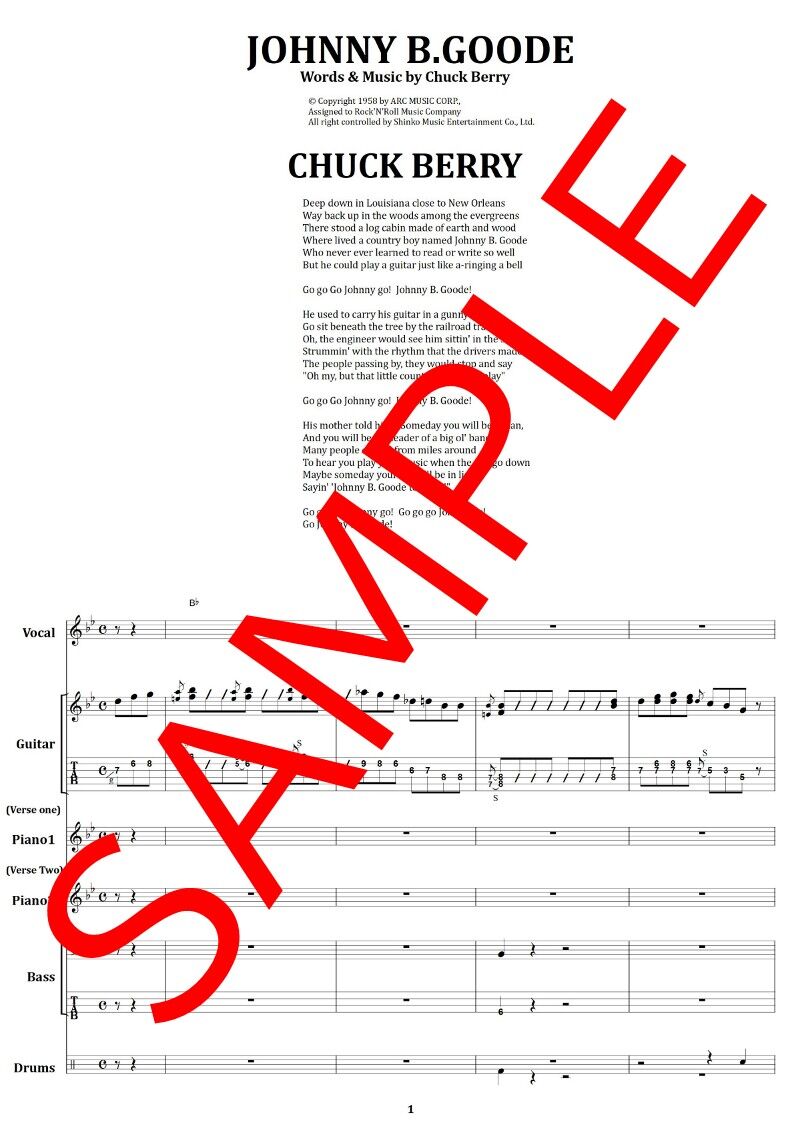 チャック・ベリー(CHUCK BERRY) / ジョニー・B.グッド(JOHNNY B