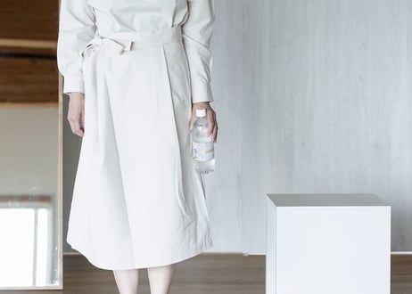 KNOT WORK SKIRT／ blanc