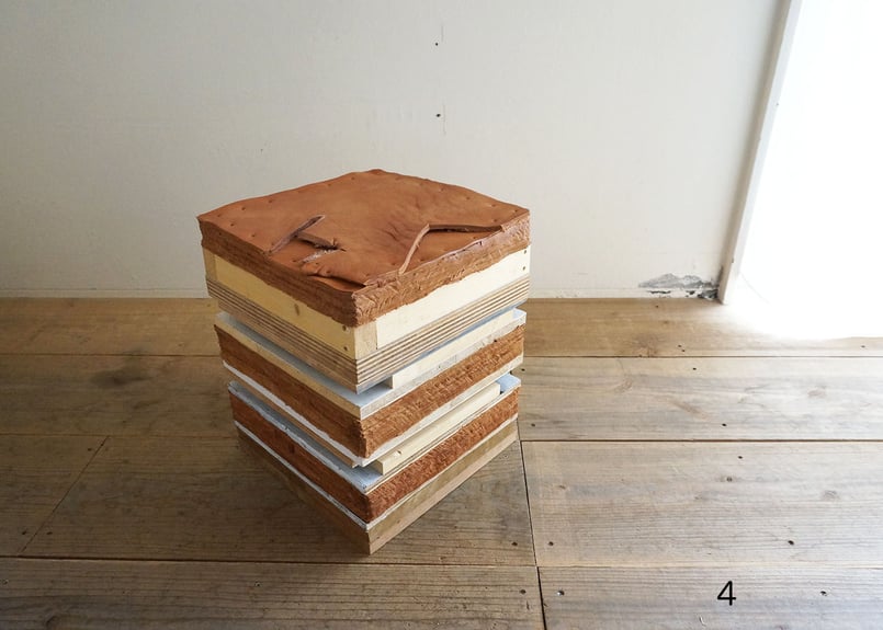 074 積み木スツール 四角／ 曽田耕 | トートーニー