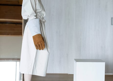 KNOT WORK SKIRT／ blanc