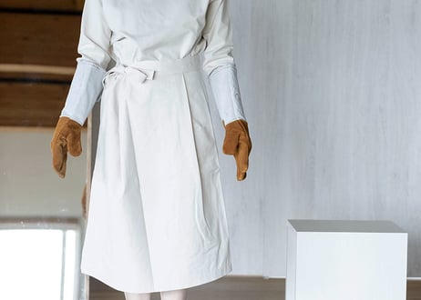 KNOT WORK SKIRT／ blanc