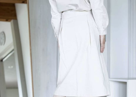 KNOT WORK SKIRT／ blanc
