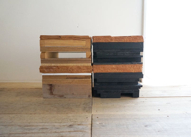 074 積み木スツール 四角／ 曽田耕 | トートーニー