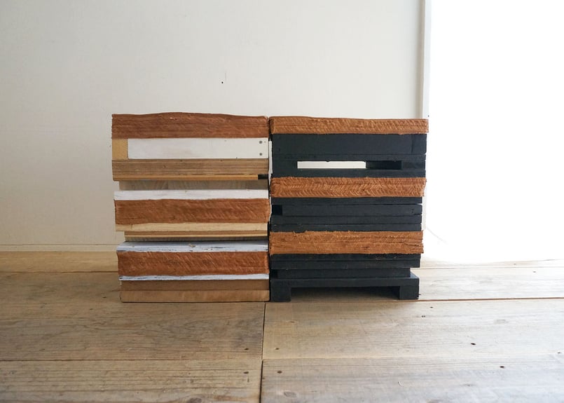 074 積み木スツール 四角／ 曽田耕 | トートーニー