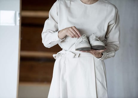 KNOT WORK SKIRT／ blanc