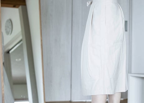KNOT WORK SKIRT／ blanc