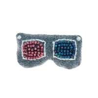 3-D Glasses Brooch