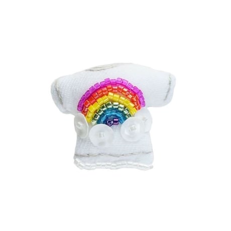 Miniature T-shirt Brooch(rainbow)