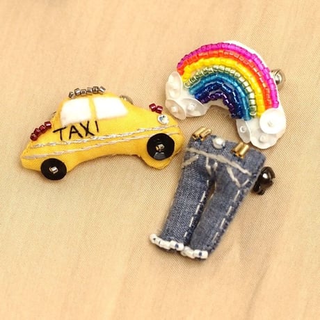 Miniature Rainbow Brooch