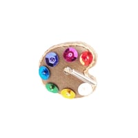 Miniature Palette Brooch