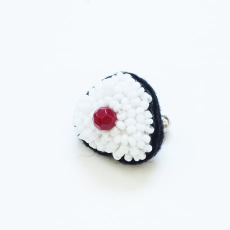 Miniature Umeboshi Onigiri Brooch