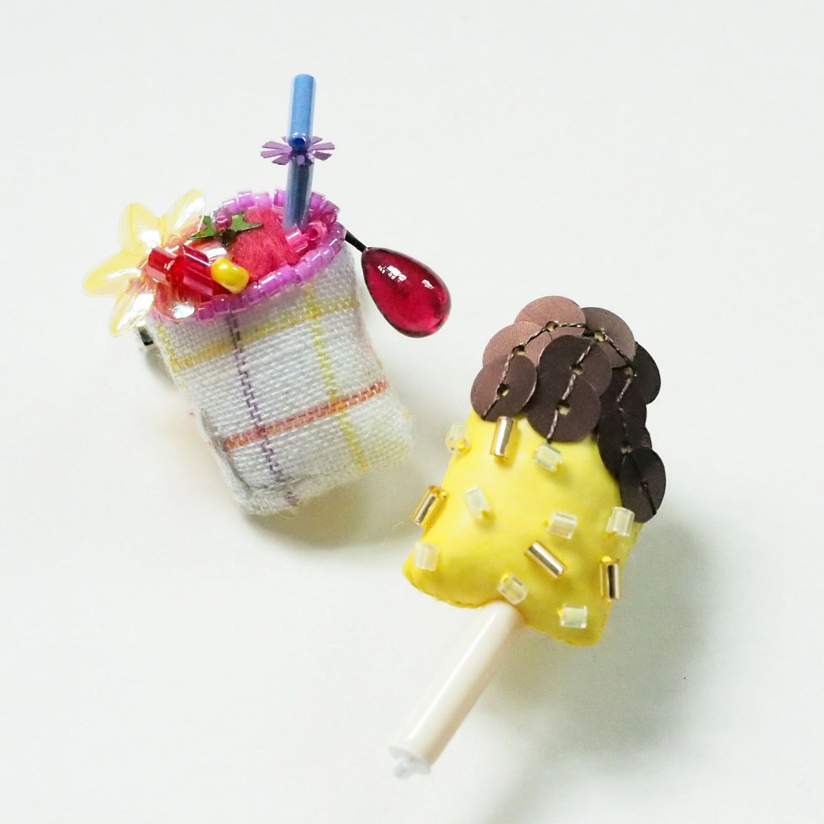 Miniature Ice Pop Brooch(yellow) | MONMANNEQUIN