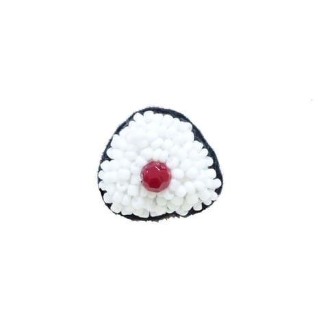 Miniature Umeboshi Onigiri Brooch