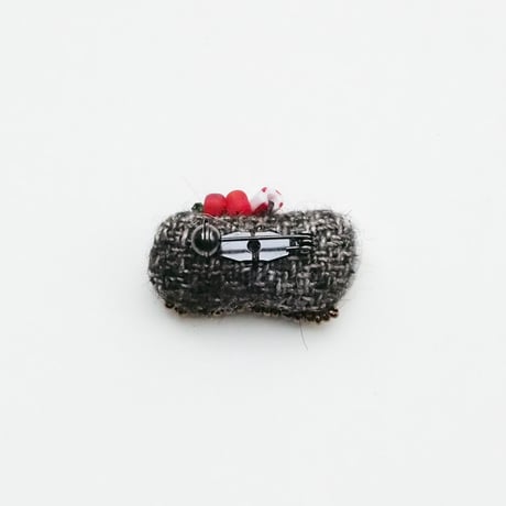 Miniature Buche de Noel Brooch