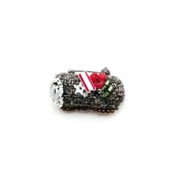 Miniature Buche de Noel Brooch