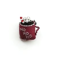 Miniature Hot Chocolate Brooch