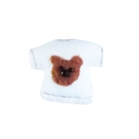 Miniature T-shirt Brooch(bear)