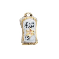 Miniature Suntan Oil Brooch