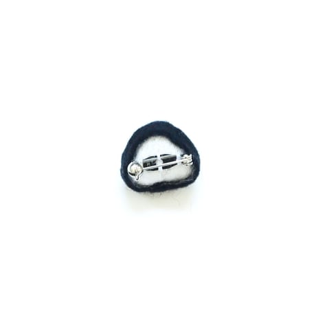 Miniature Umeboshi Onigiri Brooch