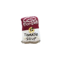 Miniature Tomato Soup Brooch