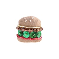 Miniature Hamburger Brooch
